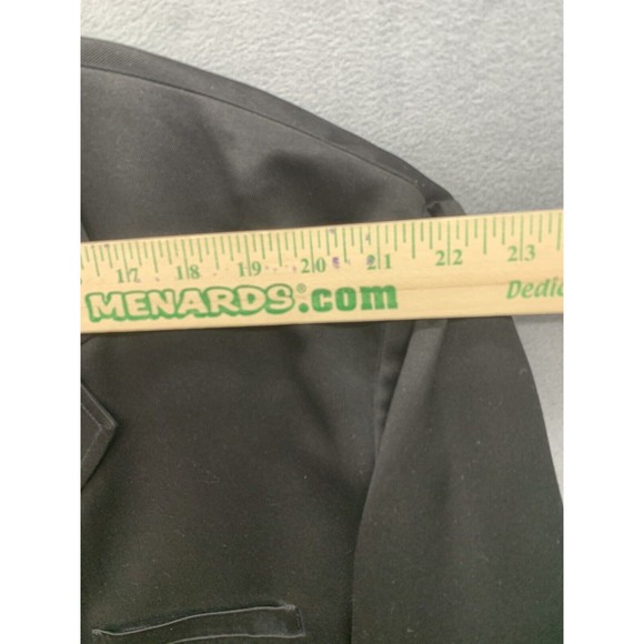 Bachrach Sports Coat Mens Size XL Black 100% Silk Three Button Notch Unvented - Picture 9 of 16